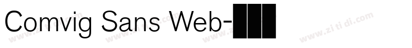 Comvig Sans Web字体转换 Comvig Sans Web字体转换